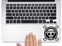 One Piece Anime Logo - Cartoon Decal Vinyl Removable Decorative Sticker for Wall, Car, Ipad, Macbook, Laptop, Bike, Helmet, Small Appliances, Music Instruments, Motorcycle, Suitcase (black, 3.25")