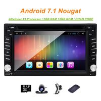 6.2 inch Universal Double 2 Din in Dash Touch Screen Car Stereo Navigation for Nissan Pathfinder 2005-2010 Frontier Sentra Versa Tiida Qashqai NV200 Android 7.1 Multimedia Player