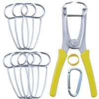 New Dihui Tool Miter Clamps and Miter Spring Pliers for picture frames, Wood Trim, Moldings, Woodworking. (8 Clamps / 1 Pliers)