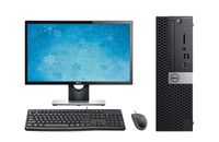 Dell Optiplex 7060 SFF Desktop PC Bundle, 24" Display, Keyboard, Mouse, Intel i7-8700 3.2GHz, 16GB RAM, 256GB M.2 SSD, Windows 10 Pro OS