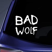 Bargain Max Decals - Bad Wolf Graffiti Sticker Decal Notebook Car Laptop 5" (White)