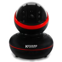 KGUARD Security QRT-601 Wireless Pan/Tilt IP Camera, 3.14 x 3.70 x 5.70, Black