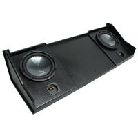 Compatible with 1998-2001 Dodge Ram Ext Club Quad Truck Harmony R104 Dual 10" Rhino Sub Box New