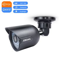 1080p POE Security Camera, JOOAN HD 2.0 Megapixel Outdoor Security Camera Bullet IP Camera HD 1080P CCTV Security Camera Indoor/Outdoor- no Power Supply