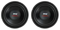 2) PYLE PLPW12D 12" 3200W 4Ohm Car Stereo Audio Subwoofer Power Woofer DVC Black