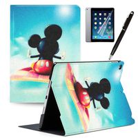 LJX 2019 iPad Air 3 Case 2017 iPad Pro 10.5 inch Cover, Mickey Minnie PU Leather Protective Cartoon Cute Design Stand Smart Auto Sleep/Wake Shell for iPad Air (3rd Gen) 2019/iPad Pro 10.5" 2017#O