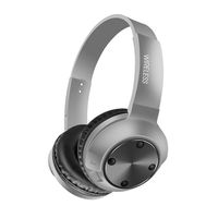Halffle Bluetooth Headphones Bluetooth 5.0 Noise Cancelling Headphones Over Ear Foldable Stereo Wireless Headset with Micphone Bluetooth Earphones (Gray)