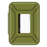 ORICO Anti-Static Portable Hard Disk Drive Protective Box - Professional Premium External Shockproof Storage Case for 3.5 Inch HDD - Green