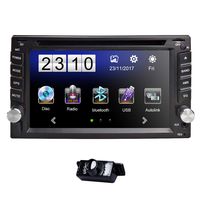 6.2 Inch hizpo Car Stereo in Dash Navigation Universal DVD Player Radio USB Bluetooth Steering Wheel Control + Camera