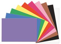 SunWorks Construction Paper, 10 Assorted Colors,  12" x 18", 100 Sheets