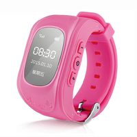 Lp Gps Tracker Kids Watch Children Smar Bluetooth Watch Sos Emergency Anti Lost Gsm Phone App Bracelet Wristband Alarm Android(pink)