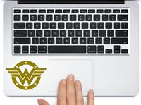 Wonder woman superhero Logo symbol car truck laptop macbook decal sticker (gold, 3.5" inches)