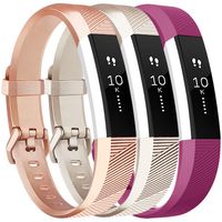 Vancle Bands Compatible with Fitbit Alta HR and Fitbit Alta, Newest Sport Wristbands with Secure Metal Buckle for Fitbit Alta HR/Fitbit Alta