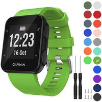 GVFM Band Compatible with Garmin Forerunner 35, Soft Silicone Replacement Watch Band Strap for Garmin Forerunner 35 Smart Watch, Fit 5.11-9.05 Inch (130-230 mm) Wrist (Green)