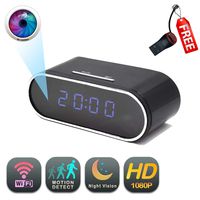 WiFi Clock Camera | GEAGLE 1080P HD WiFi Clock Hidden Spy Camera | External Memory | Motion Detection | Night Vision | Live Video | P2P/ WiFi