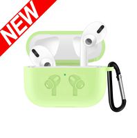 ADWLOF Compatible for AirPods Pro Case, Wireless Charging Supporting, Shockproof Protective Silicone Cover Skin for AirPods Pro Charging Case Series 3,Fluorescent White