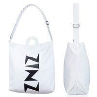 Canvas Shoulder Bag Fashion Tote Shopping Bag for Travel, Large capacity,White