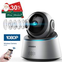 FREDI 1080p Wireless Camera HD WiFi IP Camera for Baby/Elder/Pet/Nanny Monitor, Pan/Tilt, Two-Way Audio & Night Vision(Update Version)