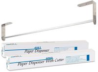 AMZ Table Paper Dispenser. Exam Table Paper Holder with Cutter for 18" or 21" paper rolls. Medical Paper. Easily attaches. Strong & Durable. Easy to use.