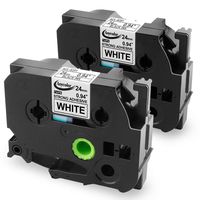 Anycolor Replacement for Brother P-touch TZe Extra Strength Label Tape TZe-S251 TZ-S251 Compatible with Brother PTouch Label Maker PT-D600 PT-9700PC PT-P700 PT-P950NW (1''x 26.2',24mm x8 Meter),2-Pack