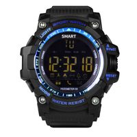 Smart watches, Bluetooth pedometer calories, standby 2 years intelligent sports watch for compatible Android iOS outdoor sports fashion waterproof watch (Blue)