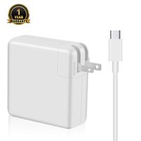 Mac Book Pro USB-C Type C Charger, 87W Ac Power Supply Adapter Charger Replacement for MacBook Air Pro 13 Inch 15 Inch,2019/2018 iPhone 11/Pro/Max, Include Type-C Power Cable