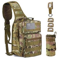 Monoki Tactical Sling Backpack, Military Rover Shoulder Sling Bag Pack, Molle Assault Range Bag Day Pack