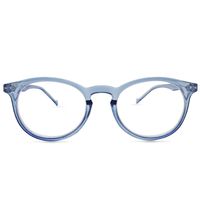 Seattle Round Blue Light Blocking Glasses Set (Clear Light Blue)