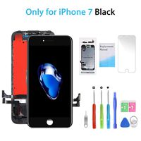 QI-EU Compatible with iPhone 7 Screen Replacement Black 4.7 Inch Model A1660 A1778 A1779 3D Touch LCD Display Digitizer Assembly kit with Repair Tools,Replacement Manual,Screen Protector