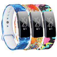 Molitececool Soft TPU Wristband Compatible for Fitbit Inspire HR/Fitbit Inspire Bands Adjustable Strap Replacements Accessory for Fitbit Inspire HR Small Large Size for Men Women