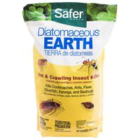Safer 51703 Diatomaceous Earth-Bed Bug Flea, Ant, Crawling Insect Killer 4 lb