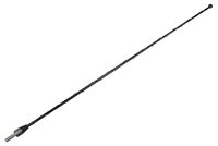AntennaMastsRus - 15 Inch Black Antenna is Compatible with Dodge Ram Truck 1500 (2009-2019) - Spiral Wind Noise Cancellation - Spring Steel Construction - Stainless Steel Threading