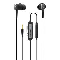 Koss QZ Buds in-Ear Active Noise Cancelling Earbuds, in-Line Microphone and Touch Remote Control, Monitor Mode, Carry Case Included, Wired with 3.5mm Plug, Black
