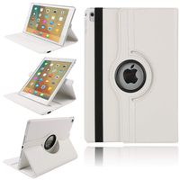 TechCode 3rd Generation iPad Air Case, 360 Degree Rotating Slim Lightweight PU Leather Magnetic Flip Folio Stand Case with Smart Auto Sleep/Wake Protective Cover for 10.5 inch iPad air 3 2019, White