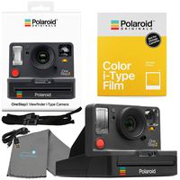 Polaroid OneStep 2 Viewfinder i-Type Camera 9009 Graphite Bundle with a Color i-Type Film Pack 4668 (8 Instant Photos) and a Lumintrail Cleaning Cloth