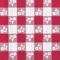Creative Converting Red Gingham Luncheon Paper Napkins, 50 Count (Pack of 2)
