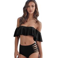 WomenBandage Bikini Set,Todaies Women Push-Up Padded Bathing Swimwear Dress Summer Swimsuit 2018 5 Colors (S, Black)