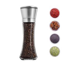 Salt and Pepper Grinder - Premium Stainless Steel Salt and Pepper Mill with Adjustable Coarseness - Salt Grinder and Pepper Shaker Mill (Single package)