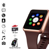 Smart Watch, Smartwatch Compatible with Android Samsung and iPhone(Partial Functions) with TF SIM Card Slot Text Call Reminder Camera Music Player Pedometer for Men Women