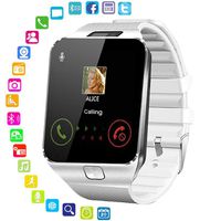 Ardorlove Cell Phone Watch, Multifunctional Smart Watch for Women Men with Remote Camera, Music Player, Message Reminder Smartwatch with SIM SD Card Slot (White)
