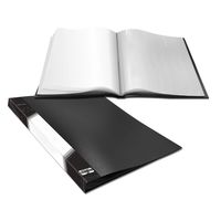 Presentation Book 40 Clear Pockets Sleeves Protectors Art Portfolio Clear Book for Artwork, Report Sheet, Letter （16.5x12.1inch)
