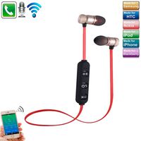 TechCode Wireless Earphones with Mic, Bluetooth Wireless Sport Earphones Metal Magnetic Headset with Mic Running Stereo Headphones for iPhone 6/6s Plus/7/8 Plus/Samsung S8/S9 Plus (Gold)