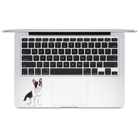 FINCIBO 2.5 x 2.5 inch French Bulldog Removable Vinyl Decal Stickers for iPad MacBook Laptop (Or Any Flat Surface) - MacBook Trackpad Keyboard