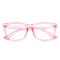 Blue Light Blocking Glasses Anti Eye Strain Minimize Headache UV Blocking Computer Reading Gaming Eyeglasses Frame (Pink)
