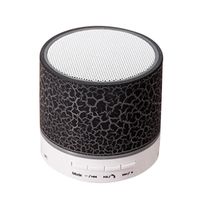 sholdnut LED Portable Mini Wireless Bluetooth Speakers with USB and TF Port (Black)