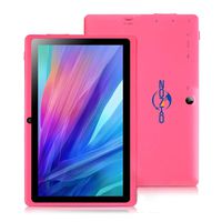 7 inch Tablet with Eye Protection Screen, HD Display, 1G/8G with WiFi, ZONKO Android 8.1 Quad Core 1024x600 Dual Camera with Bluetooth Tablet, Pink
