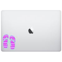 Laptop MacBook Sticker Decal - Flip Flops Beach Sun - Skins Stickers