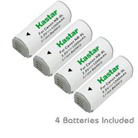Kastar Battery (4-Pack) for Canon NB-9L and Canon PowerShot N, N2, SD4500, SD4500 is, ELPH 510 HS, ELPH 520 HS, ELPH 530 HS Cameras