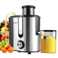 Centrifugal Juicer Machine, HERRCHEF 600W Compact Juice Extractor, BPA Free Dual Speeds Stainless Steel Juice Maker for Fruit and Vegetables, Detachable and Easy to Clean Orange Juicer (Small)
