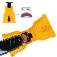 SDMS Chainsaw Sharpener, Portable Chain Saw Blade Teeth Sharpener Work Sharp Fast-Sharpening Stone Grinder Tools Suitable for 14/16/18/20 Inch One/Two Holes Chain Saw Bar